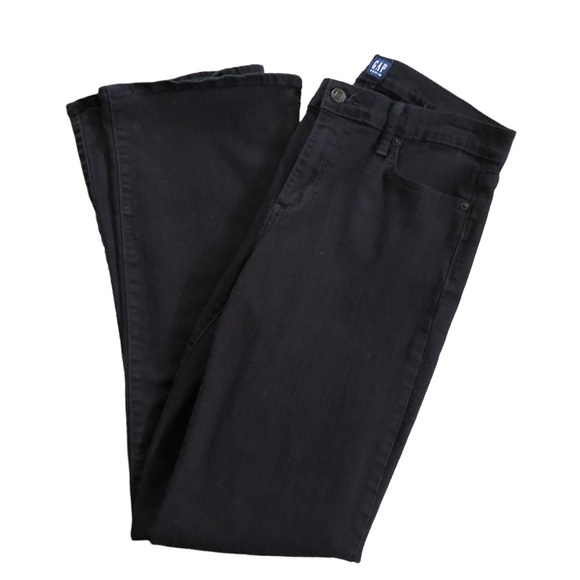 Gap 1969 Denim Perfect Bootcut Jeans. True Black. Size 30 - Picture 1 of 10